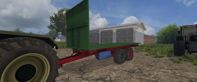 Ballentransport Eigenbau Ballenwagen  Landwirtschafts Simulator mod