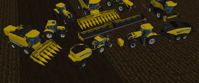 New Holland New Holland  yellow Set Landwirtschafts Simulator mod