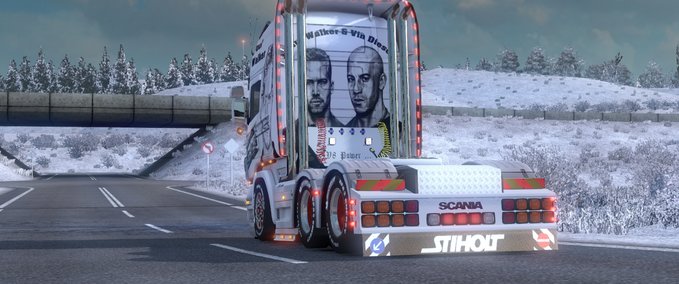 Skins Paul Walker Vin Diesel Eurotruck Simulator mod