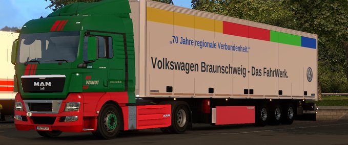 Schmitz SKO Spedition Wandt Volkswagen Eurotruck Simulator mod