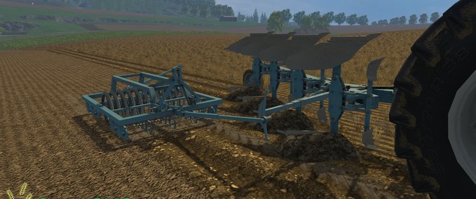 Pflüge Brenig Pflug mit Packer Landwirtschafts Simulator mod