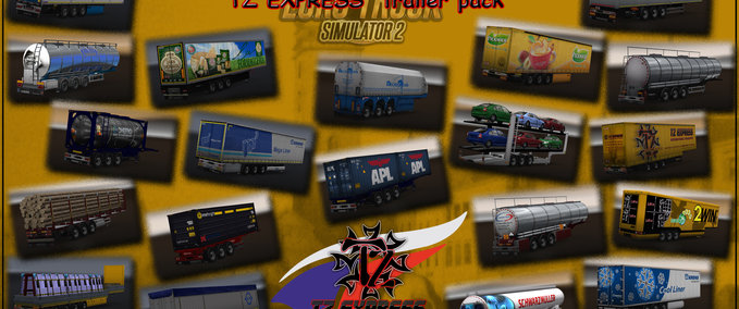 Trailer TZ Express trailers pack Eurotruck Simulator mod