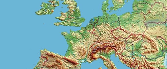 Sonstige Europamap in Farbe für TSM 6.2 Eurotruck Simulator mod