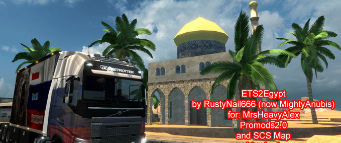 Maps Egypt Addon for Promods  Eurotruck Simulator mod