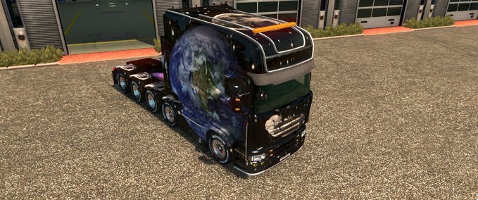 Skins Scania Skin Weltall Eurotruck Simulator mod