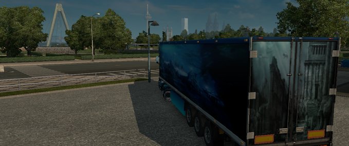 Skins Atlantis trailer Eurotruck Simulator mod