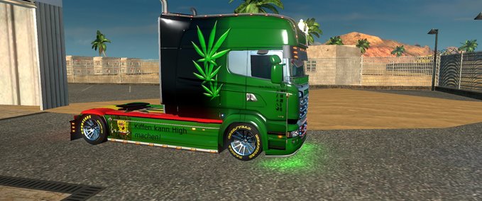 Scania Scania RJL Cannabis Skin Eurotruck Simulator mod