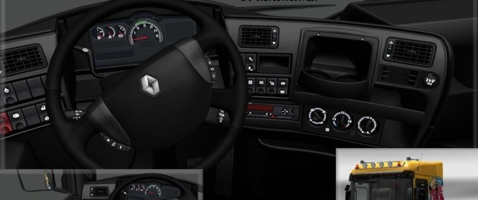 Interieurs Renault Magnum Black Eurotruck Simulator mod