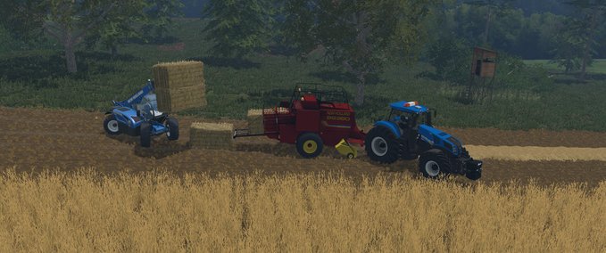 Pressen NewHollandBB980 Landwirtschafts Simulator mod