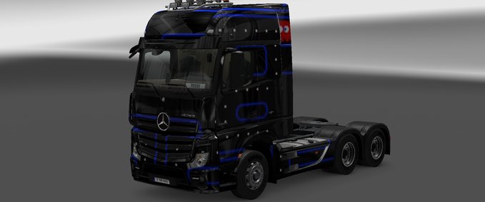 Skins Pac-Man Skin für Mercedes actros 2014 Eurotruck Simulator mod
