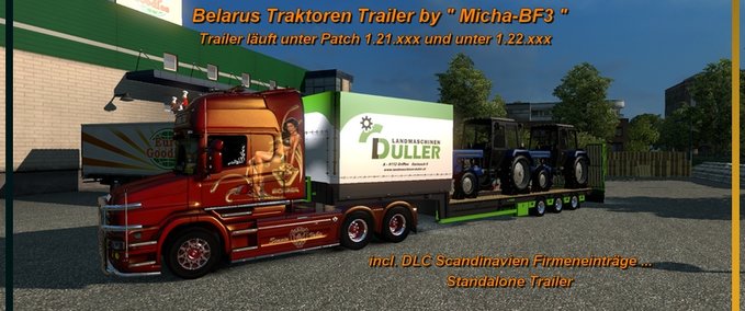 Standalone-Trailer Belarus-Traktoren Eurotruck Simulator mod
