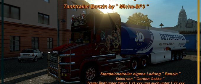 Standalone-Trailer Benzin Tanktrailer Eurotruck Simulator mod