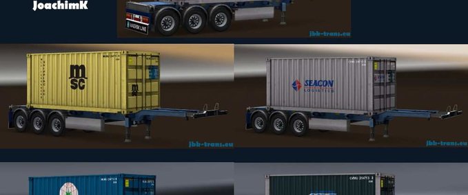 Standalone-Trailer JBK 5 Containertrailer (MDM) Eurotruck Simulator mod