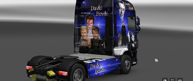 Skins David Bowie  Eurotruck Simulator mod