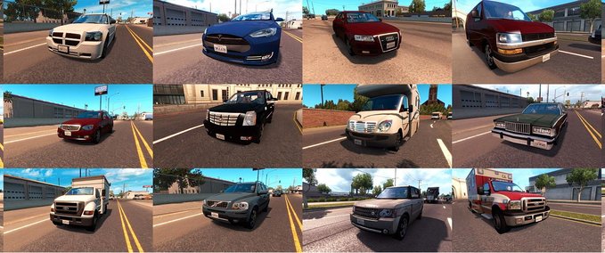 Mods REAL 3D LOGOS FOR AI CARS  American Truck Simulator mod