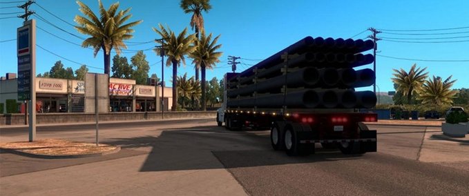 Trailer Flatbel Trailer American Truck Simulator mod
