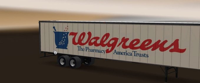 Trailer Walgreens Trailer American Truck Simulator mod