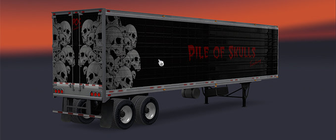 Trailer Pile of Skulls Trucking Kühlauflieger American Truck Simulator mod