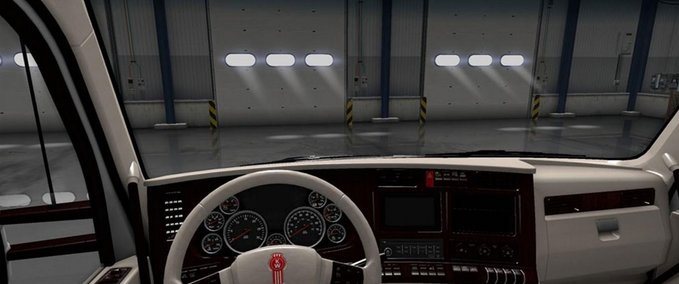 Kenworth T680 Weißes Luxus Interior Mod Image