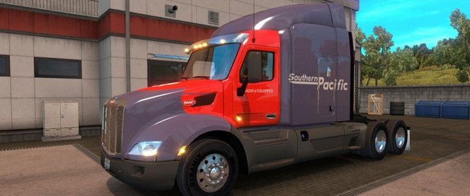 Trucks Peterbilt 579 Truck Southern Pacific American Truck Simulator mod