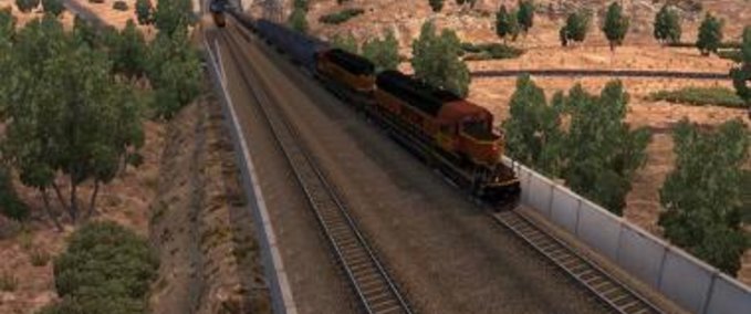 Mods LONGER TRAINS  American Truck Simulator mod