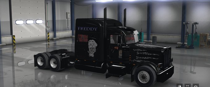 Trucks Freddy Nightmare Skin für Peterbilt 389 American Truck Simulator mod