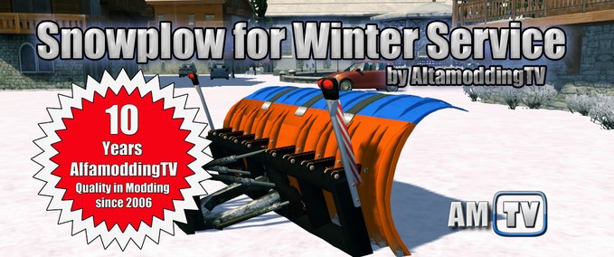 Snowplow for AlfamoddingTV Winter Service Vehicle Mod Image