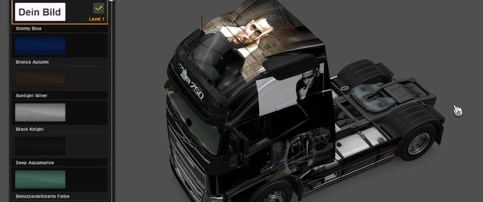 Skins Bushido Skin 01 für Volvo FH16 2012 Eurotruck Simulator mod