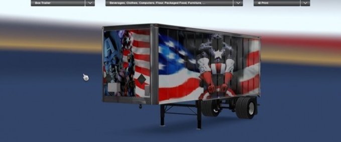 Trailer Super Hero Trailers American Truck Simulator mod