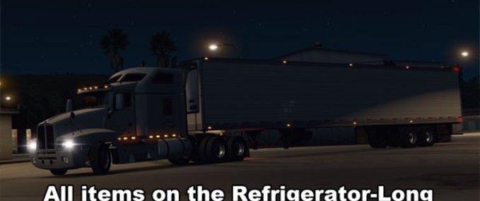 Mods All Items on the Refrigerator Long American Truck Simulator mod