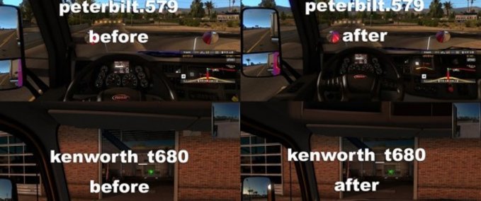 Mods Interior Camera Mod American Truck Simulator mod