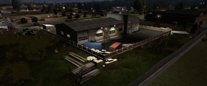 Mods TL Europe – Small and Big Garages v 1.0.0 Corrected American Truck Simulator mod
