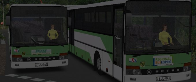 Bus Skins Setra S319 UL PVM und RegionalBus Leipzig OMSI 2 mod