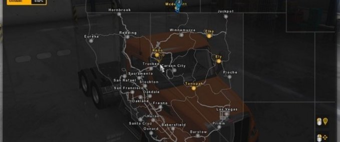 Maps ATS The map to Vancouver American Truck Simulator mod