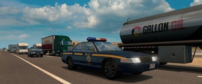 Mods Separate California and Nevada Highway Patrol Cars American Truck Simulator mod