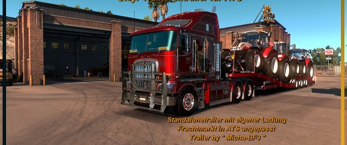 Trailer Steyr Traktoren American Truck Simulator mod