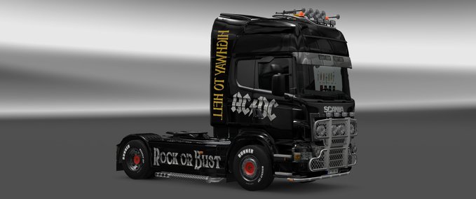 Skins AC DC Scania R Eurotruck Simulator mod