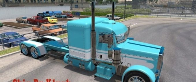 Trucks Peterbilt 389 Blue/White American Truck Simulator mod