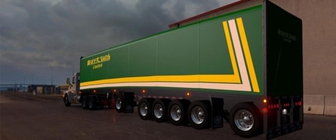 Trailer Mac Curtain Multiaxles American Truck Simulator mod