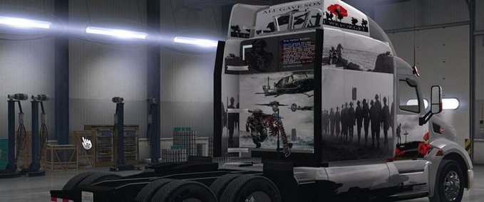 Trucks Peterbilt War Skin American Truck Simulator mod
