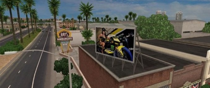 Mods Monster Energy Werbetafeln American Truck Simulator mod