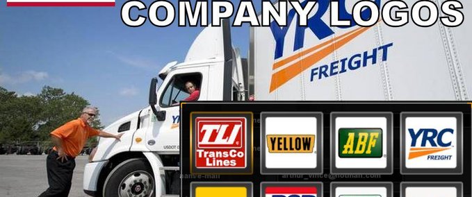 Mods USA Freight Company Logos American Truck Simulator mod