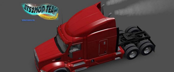 Mods Peterbilt 579 with smoke & AI Traffic American Truck Simulator mod