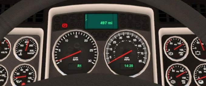 Interieurs W900 Gear Indicator American Truck Simulator mod