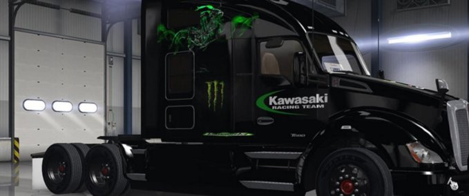 Trucks Monster energy kawasaki American Truck Simulator mod