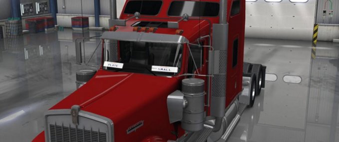 Anbauteile Small Driver Plate American Truck Simulator mod