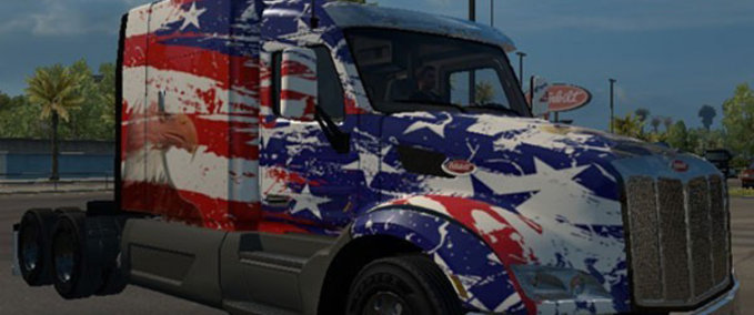 Trucks Peterbilt 579 (All American) Stand Up Sleeper American Truck Simulator mod