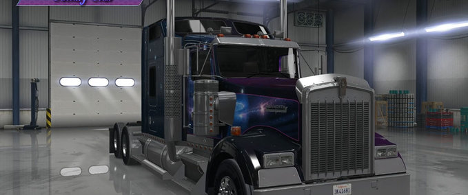 Trucks Falling Star Custom Skin – Kenworth W900 American Truck Simulator mod