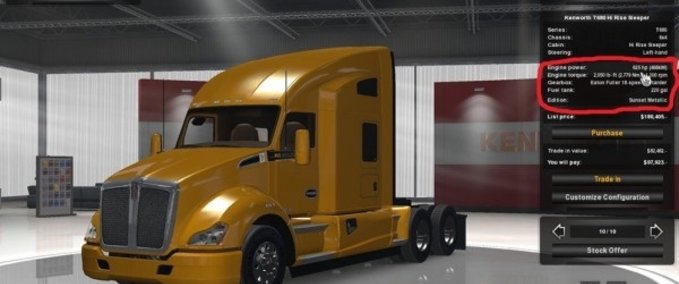 Anbauteile 625 hp Cat Engine with Sound for all Trucks American Truck Simulator mod