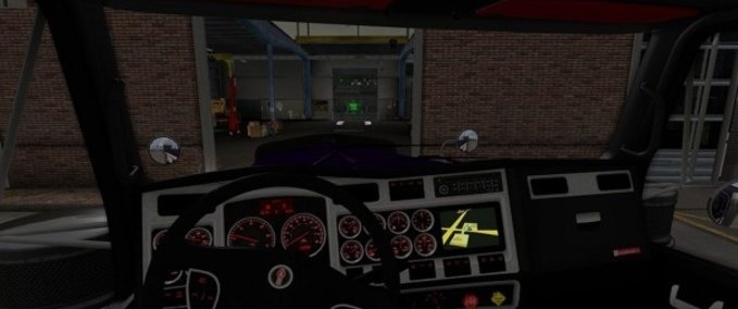 Interieurs Kenworth W900 Red Steel Interior FINAL American Truck Simulator mod